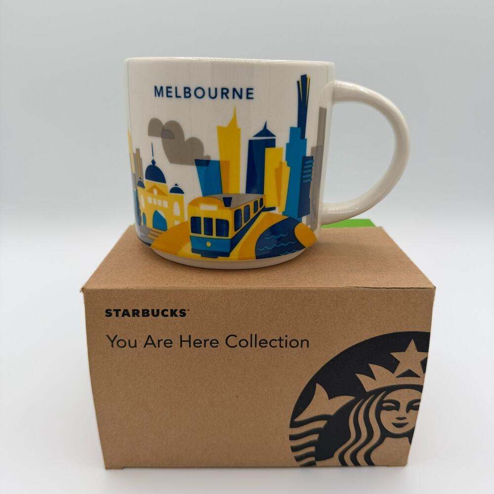 STARBUCKS Melbourne Australia Mug You Are Here Collection 14 fl oz New in Box